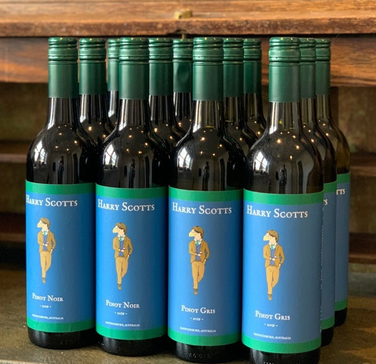 A selection of Harry Scotts wine bottles